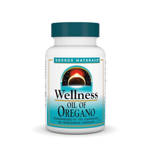 Source Naturals Wellness Oil of Oregano - Standardized to 70% Carvacrol - 60 Vegetarian Ca - Image 2